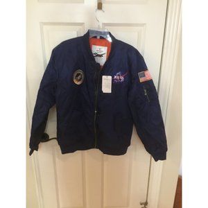 NASA Men's Bomber Jacket Air Sky Flight Jacket Windbreaker Outwear Lavnis XL NEW